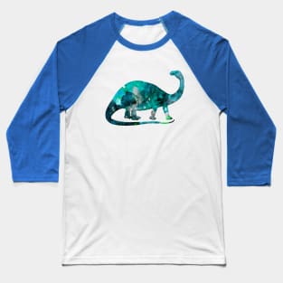 Brontosaurus Watercolor Painting 2 Baseball T-Shirt